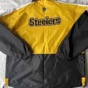 #47 PITTSBURGH STEELERS LIGHT WEIGHT FAN JACKET! Like a windbreaker but heavier!
